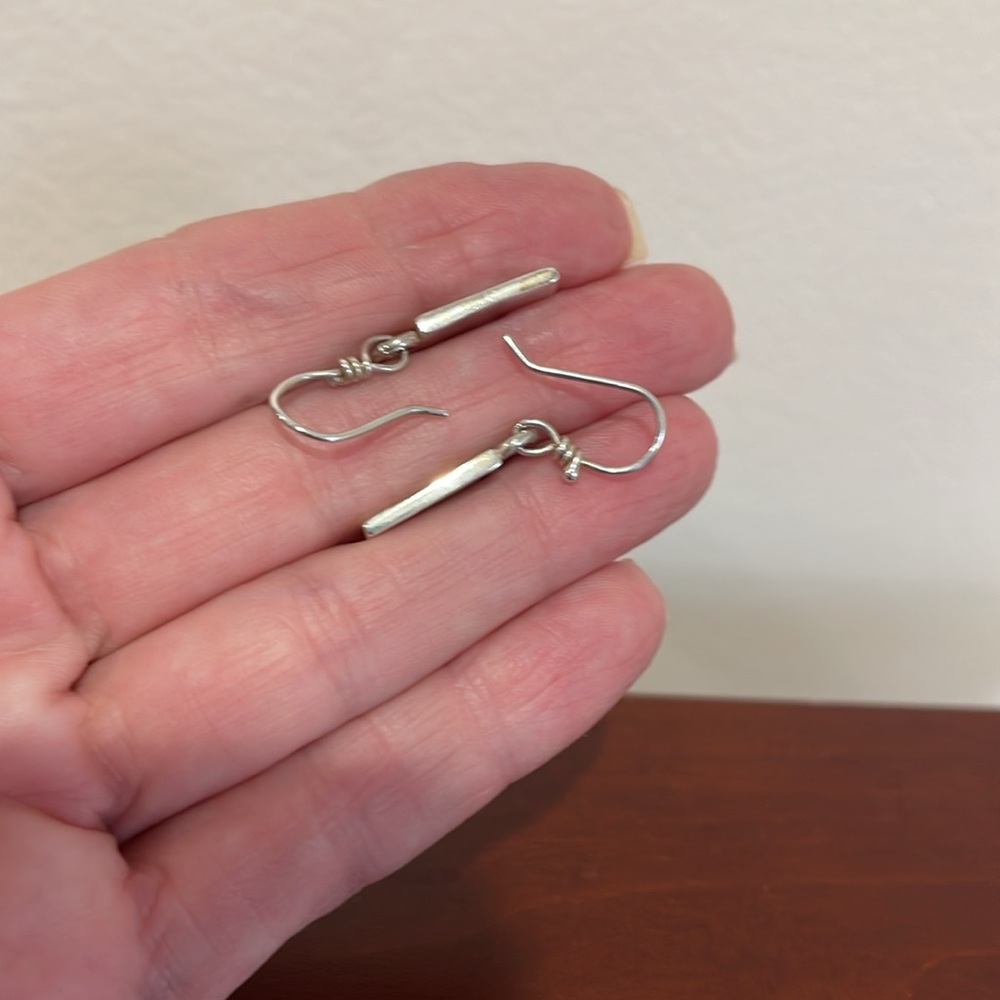 Sterling Silver Celtic Knot Earrings - 1 1/4” long - Picture 8 of 8